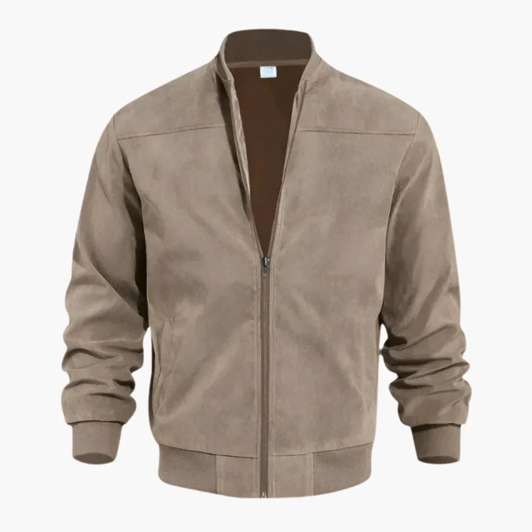 NOUVEAU RICHE Herren Jacke Strukturierte Mit Funktionalen Details Schlicht Khaki