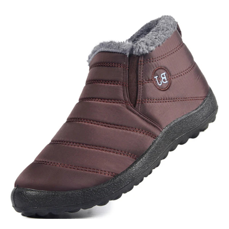 NOUVEAU RICHE Figueral | Snowy Slips | Warme und trockene Slip-Ons Braun