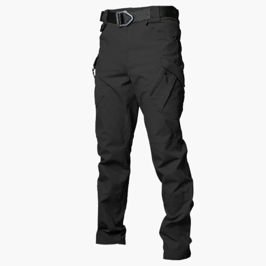 NOUVEAU RICHE Taktische Hose Herren Gerader Schnitt Vielseitig Outdoor Schwarz