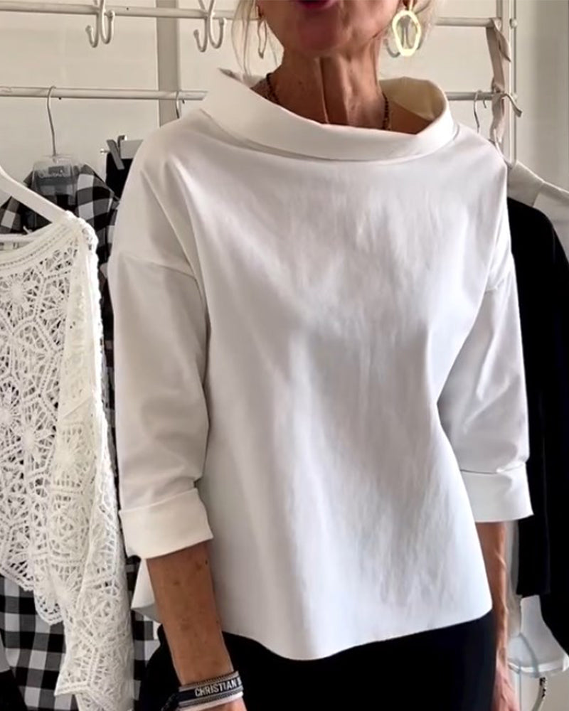 NOUVEAU RICHE Stylisches, modernes Oberteil für Damen von Sofia für mühelose Alltagsmode und vielseitige Outfits Weiß