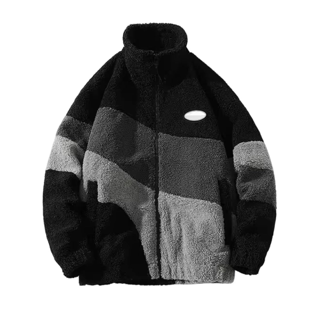 NOUVEAU RICHE Herrenjacke Vintage Look Klassische Farben Alltagsbegleiter Schwarz