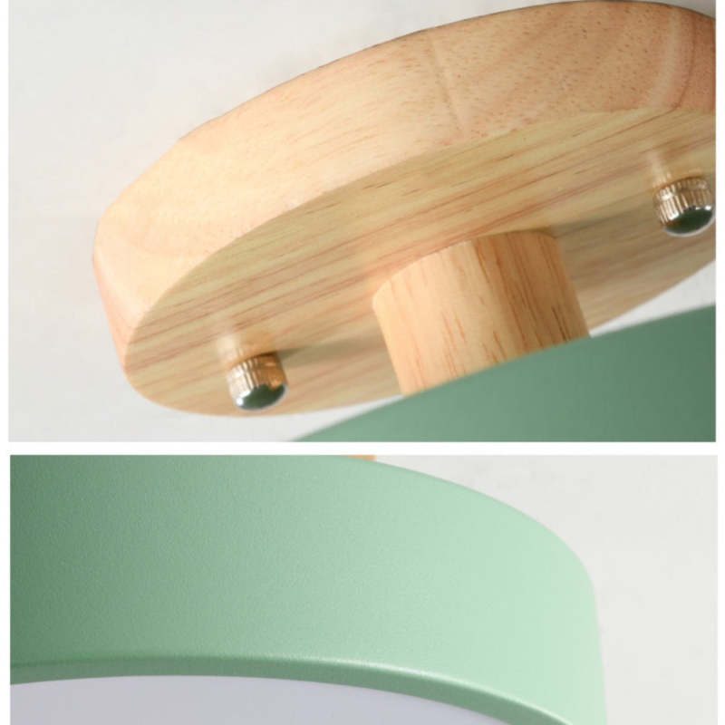 NOUVEAU RICHE Moderne LED-Deckenleuchte – Deckenlampe aus Holz & Acryl für Schlafzimmer, Esszimmer & Wohnzimmer, 5 Farben – LunaLux