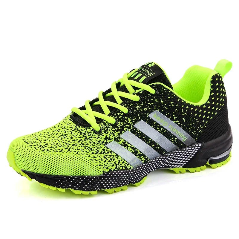 NOUVEAU RICHE Komfortable Herren Laufschuhe für dynamisches Lauftraining Grün