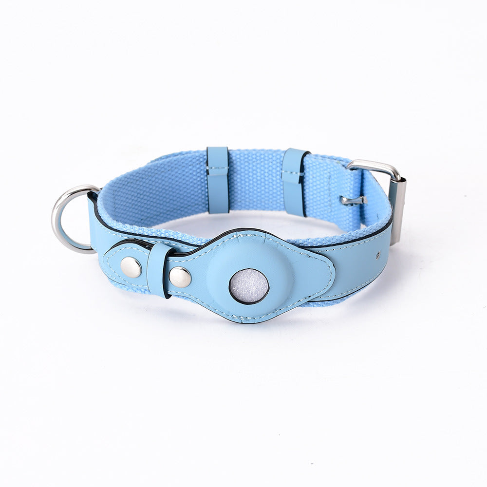 NOUVEAU RICHE GPS-Hundehalsband mit weltweitem Tracking ohne Abonnement – GPS Tracker Hund mit App, 3 Grössen, 5 Farben Blau Nur Halsband