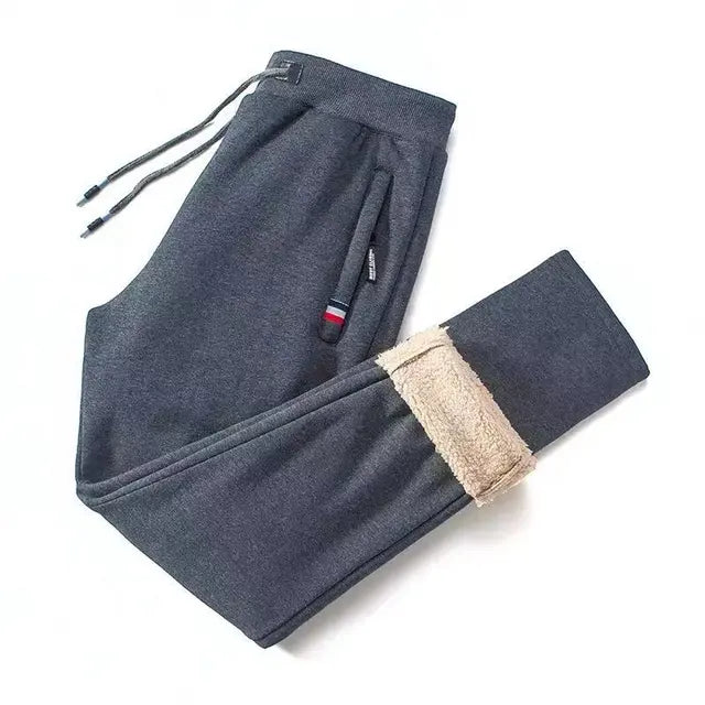 NOUVEAU RICHE Mane | Winter-Jogginghose | Gerade geschnittene Fleecehose Grau 1