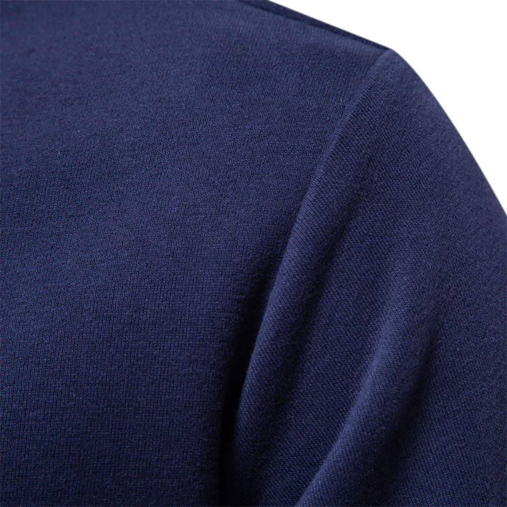 NOUVEAU RICHE Poloshirt Langarm Herren Bequem Klassischer Kragen
