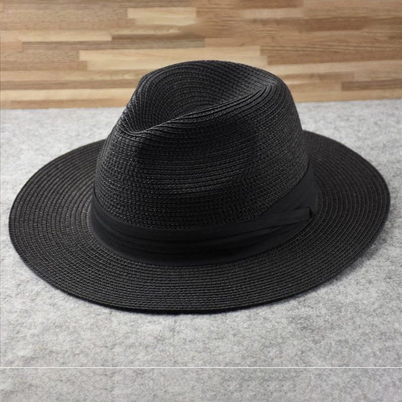 NOUVEAU RICHE Fedora Filzhut Weiß Mit Schwarzem Band Einheitsgröße Schwarz