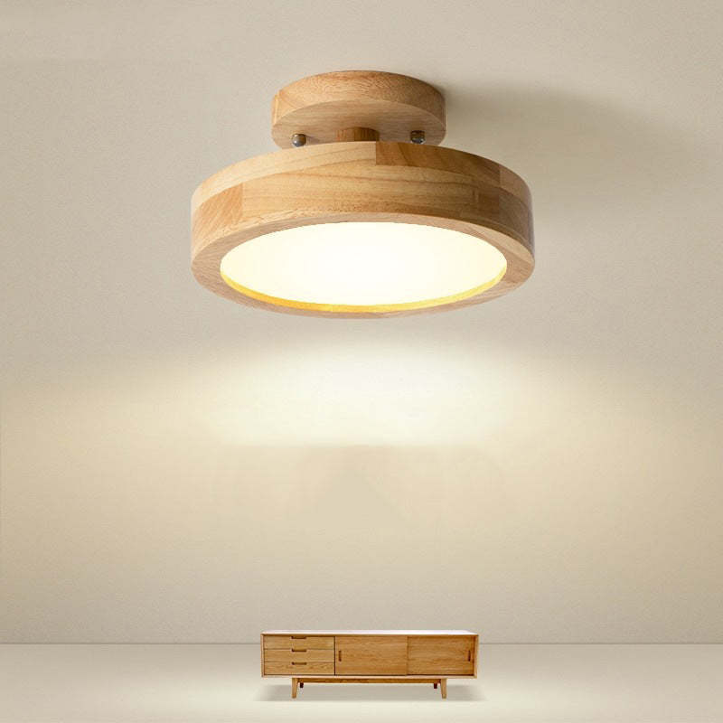 NOUVEAU RICHE Moderne LED-Deckenleuchte – Deckenlampe aus Holz & Acryl für Schlafzimmer, Esszimmer & Wohnzimmer, 5 Farben – LunaLux Holz