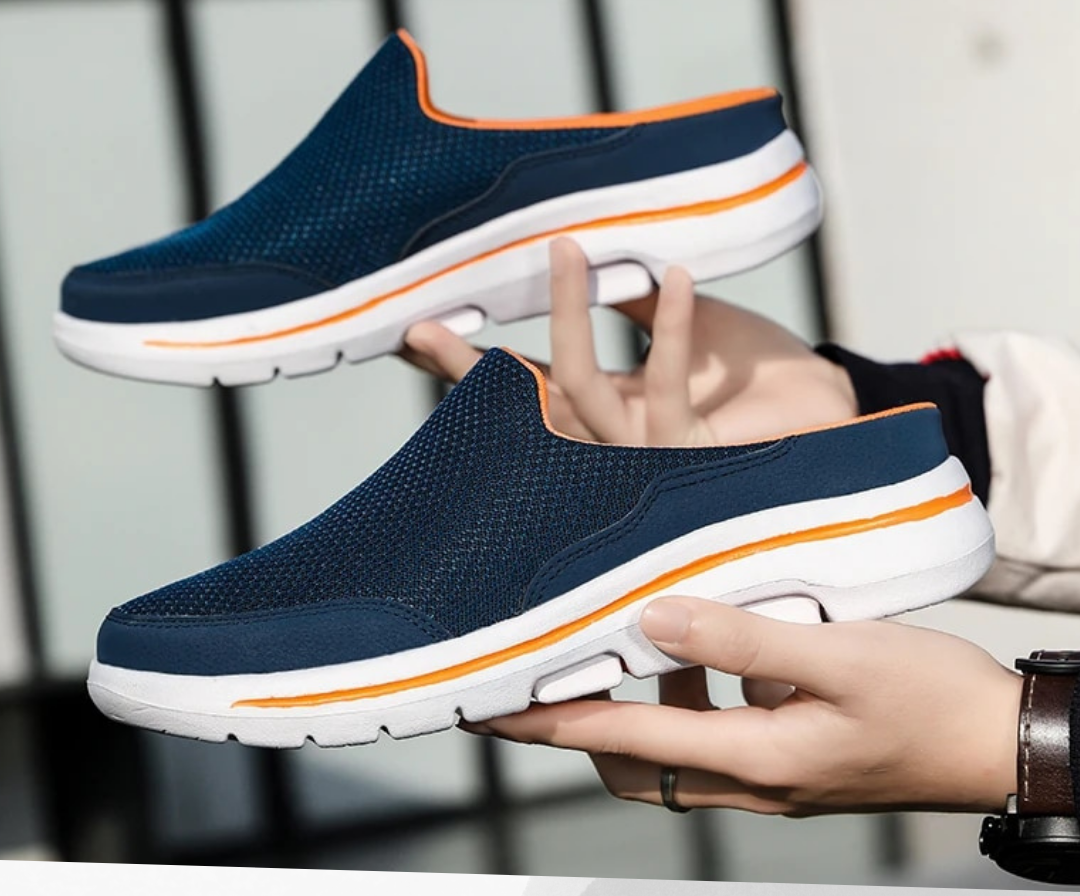 NOUVEAU RICHE Herren Barfussschuhe – Leichte Barfuss Slip-On Sneaker mit breiter Zehenbox, flexible rutschfeste Sohle – Marlon