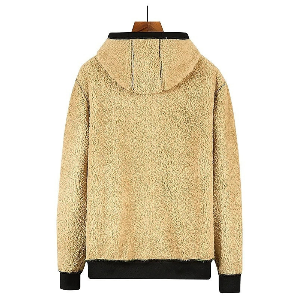 NOUVEAU RICHE Kristoffer | Herre Weiche und Warme Jacke - Gemütliche Fleecejacke & Gefütterte Winterjacke