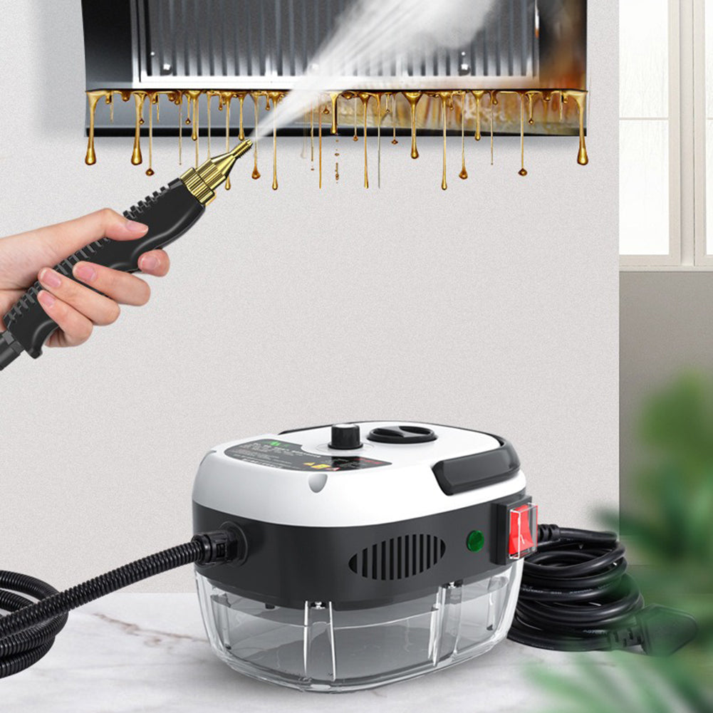 NOUVEAU RICHE Hochdruckreiniger 2500W mit Dampf – 6 Dampfstufen für Küche, Dunstabzugshaube, Klimaanlage & Fliesen – Entfettung ohne Chemie