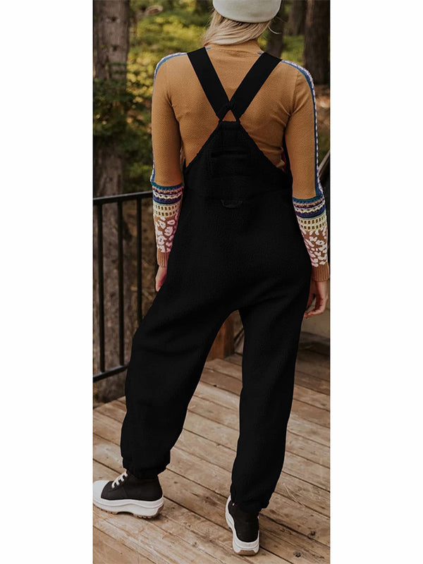 NOUVEAU RICHE Damen Fleece Thermo Overall mit Reißverschlusstaschen