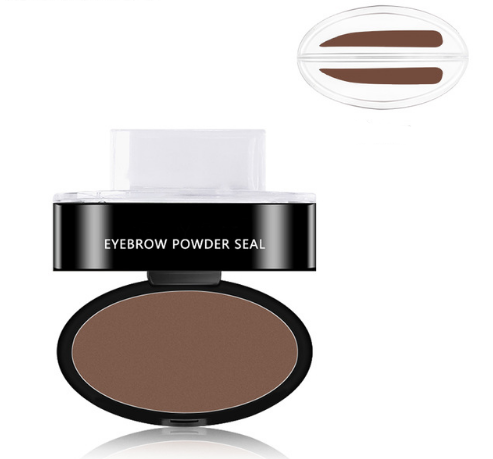 NOUVEAU RICHE Augenbrauen-Stempelset mit Puder – Wasserfester Brow Stamp, natürliches Finish, 3 Formen, Grau oder Hellbraun