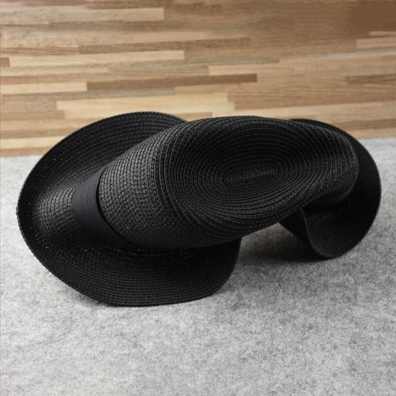 NOUVEAU RICHE Fedora Filzhut Weiß Mit Schwarzem Band Einheitsgröße