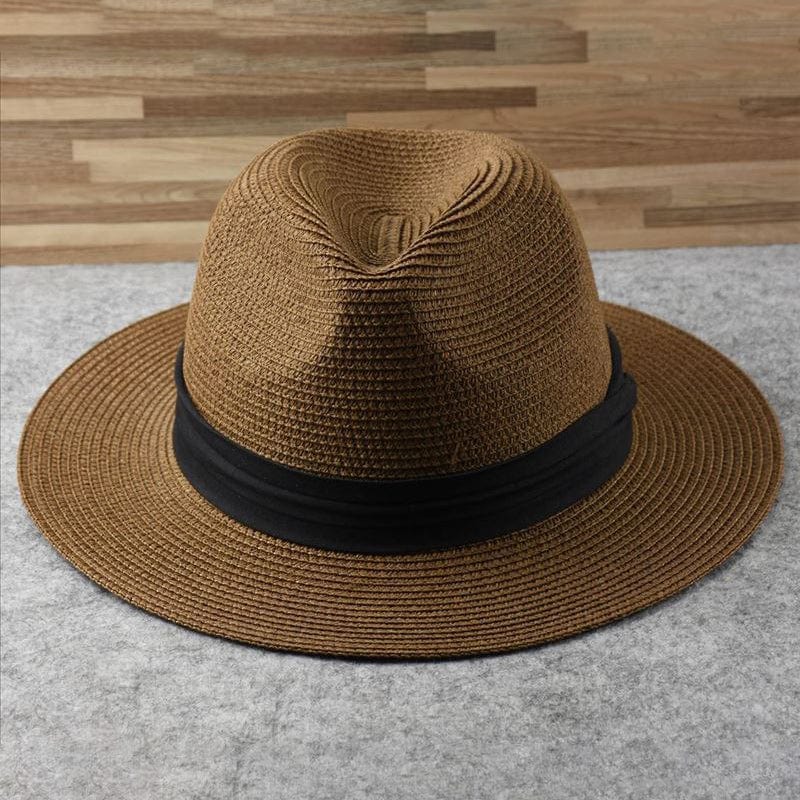 NOUVEAU RICHE Fedora Filzhut Weiß Mit Schwarzem Band Einheitsgröße