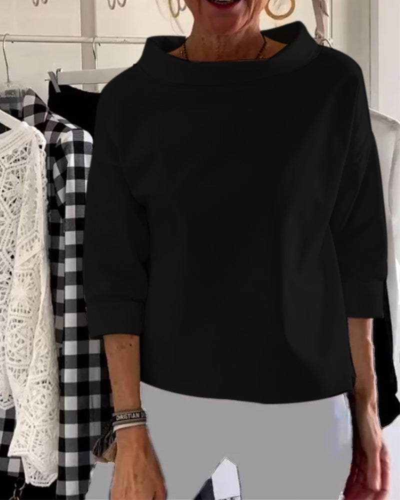 NOUVEAU RICHE Stylisches, modernes Oberteil für Damen von Sofia für mühelose Alltagsmode und vielseitige Outfits Schwarz