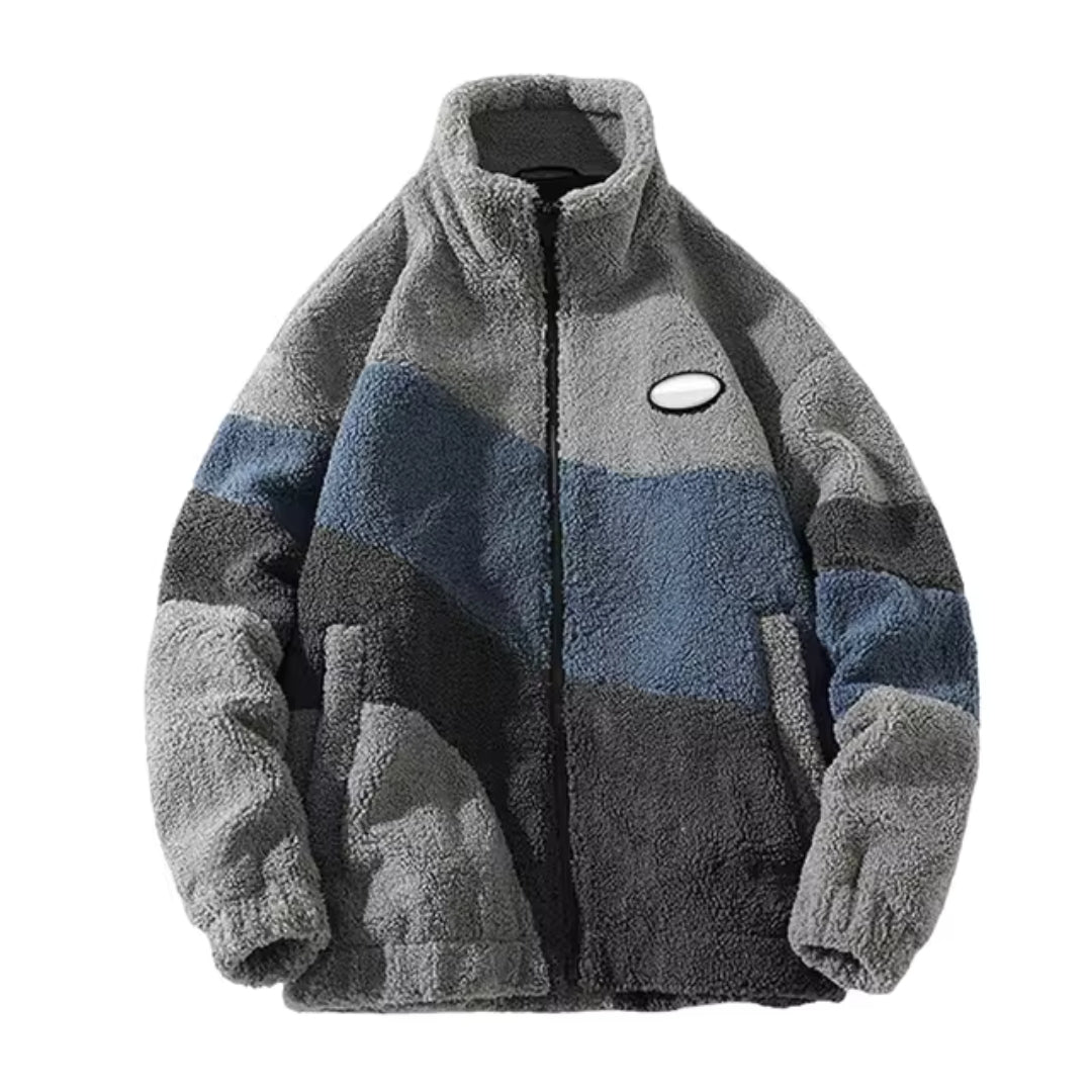 NOUVEAU RICHE Herrenjacke Vintage Look Klassische Farben Alltagsbegleiter Grau