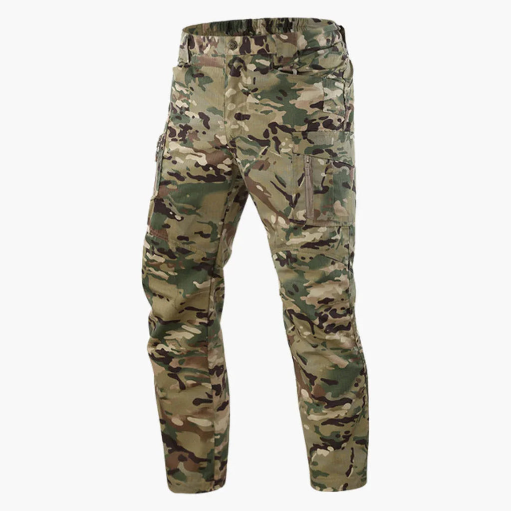 NOUVEAU RICHE Taktische Hose Herren Gerader Schnitt Vielseitig Outdoor Armeegrün