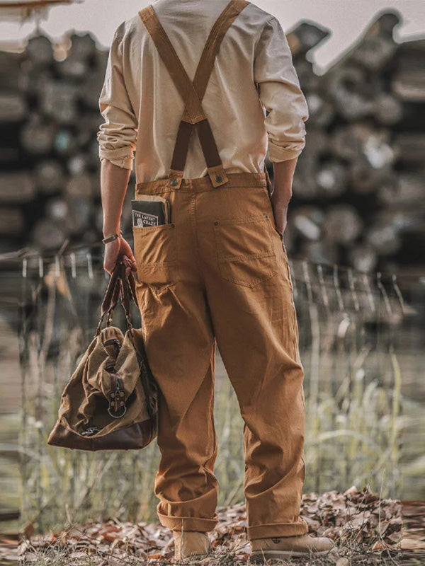 NOUVEAU RICHE Enten-Chore-Overalls für Herren mit Taschen und Komfort