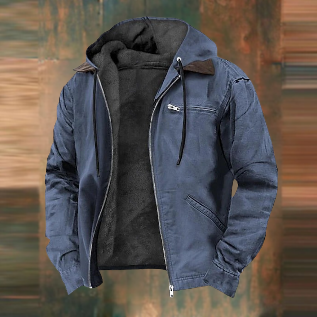 NOUVEAU RICHE Hermosa | Stilvolle & Warme Hoodie-Jacke Blau