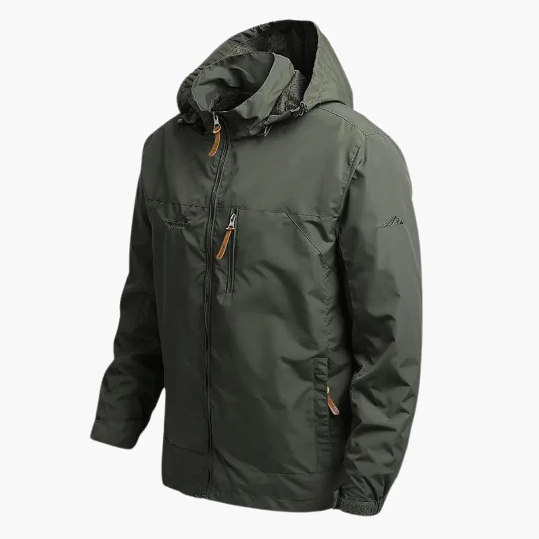 NOUVEAU RICHE Outdoorjacke Herren Verstellbare Kapuze Strukturierte Passform