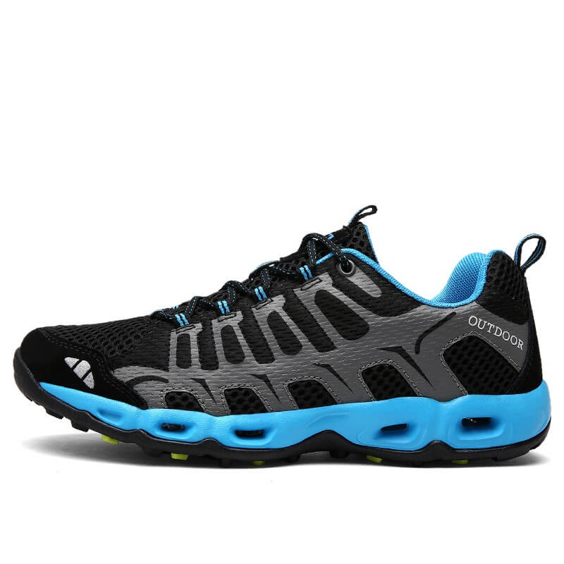 NOUVEAU RICHE Unisex Wander Schuhe Im Freien ABENTEUER IN DER NATUR Schwarz Blau