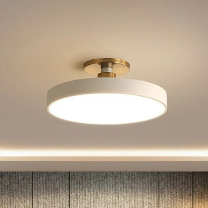 NOUVEAU RICHE LED-Deckenleuchte im nordischen Stil – Runde Deckenlampe für Schlafzimmer & Kinderzimmer, 30, 40 oder 49 cm, 6 Farben – NordicaGlow Weiss