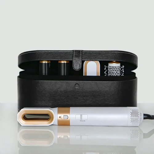 NOUVEAU RICHE 5-in-1 Stylingbürste Keramik Trocknet Glättet Lockt Goldweiß