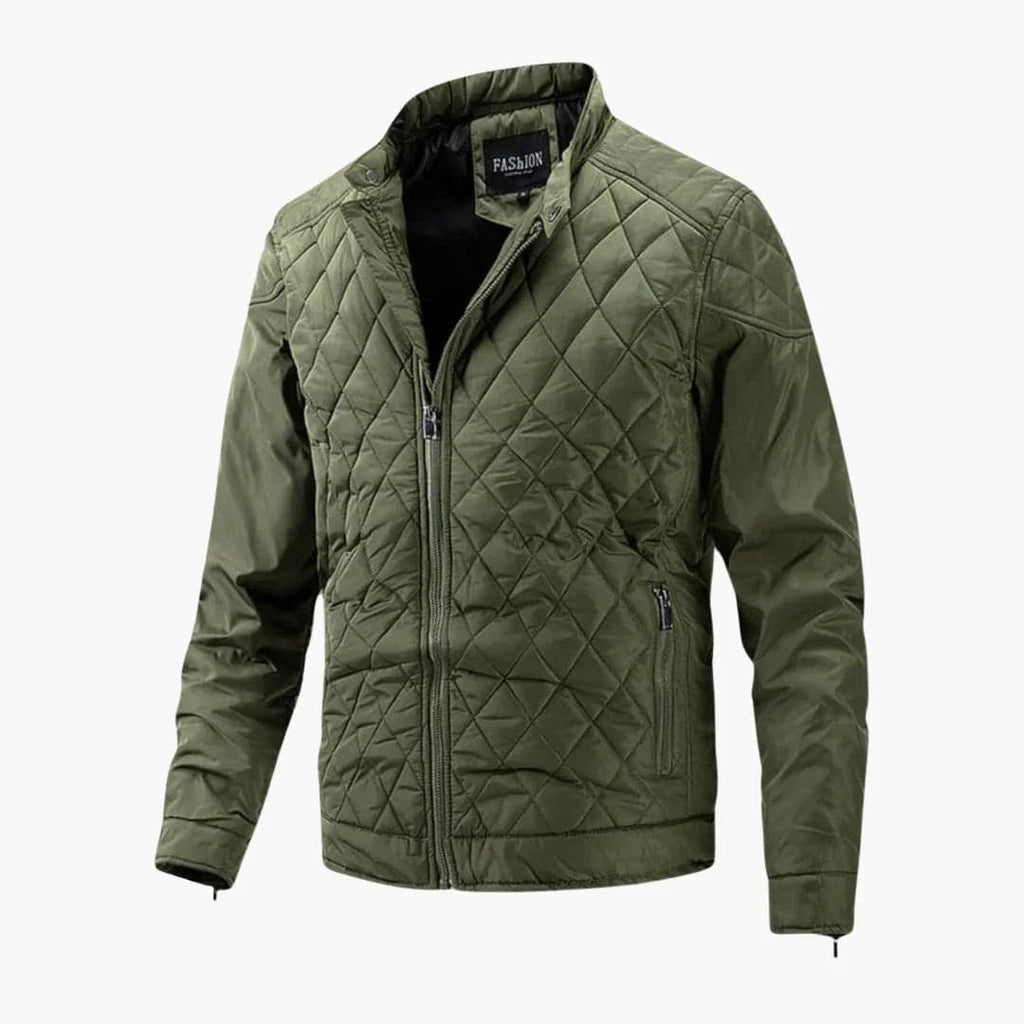 NOUVEAU RICHE Karierte Jacke Für Herren Vielseitig Kombinierbar Alltagsstil Grün