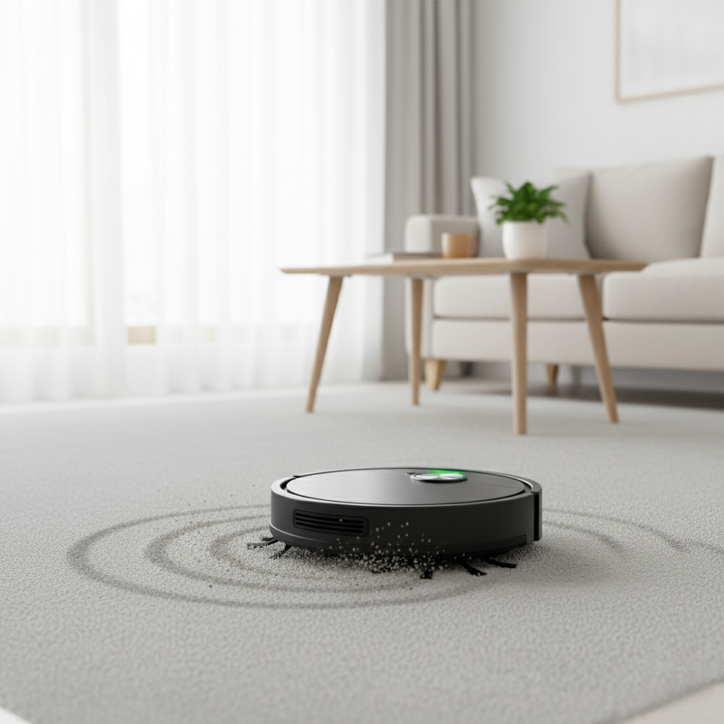 NOUVEAU RICHE Saugroboter mit Wischfunktion – 2-in-1 Staubsauger Roboter mit Wischfunktion für Hartböden, intelligente Navigation, 3 Farben Schwarz