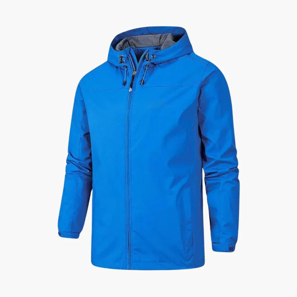 NOUVEAU RICHE Übergangsjacke Herren Wasserabweisend Schlanker Schnitt Blau