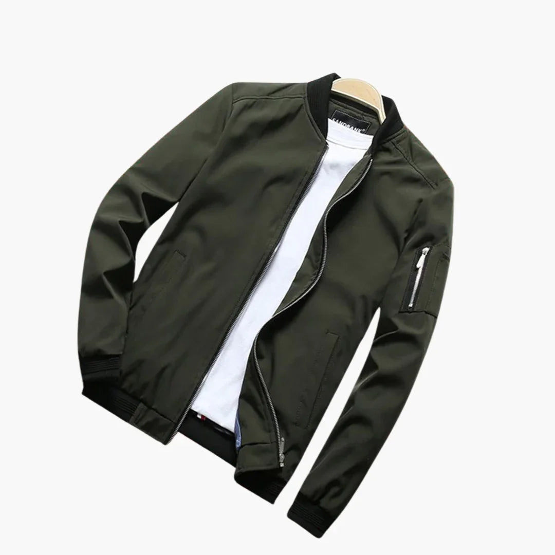 NOUVEAU RICHE Bomberjacke Slim Fit Herren Leicht Für Frühling Sommer