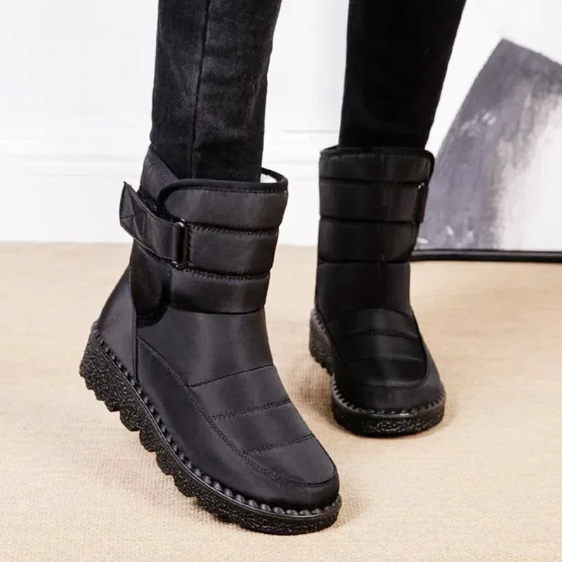 Ēden | Stiefel für Damen | Gestepptes Design Wadenhoch
