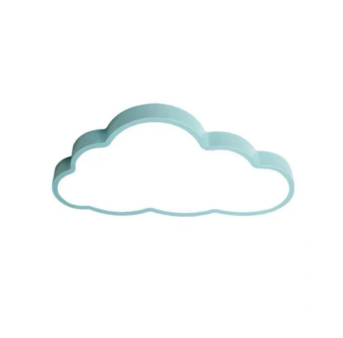 NOUVEAU RICHE LED-Deckenleuchte für Kinderzimmer – Wolken Deckenlampe für Baby- & Kinderzimmer, 49 cm, Blau, Rosa oder Weiss – CloudLight Blau 49 cm Weiss