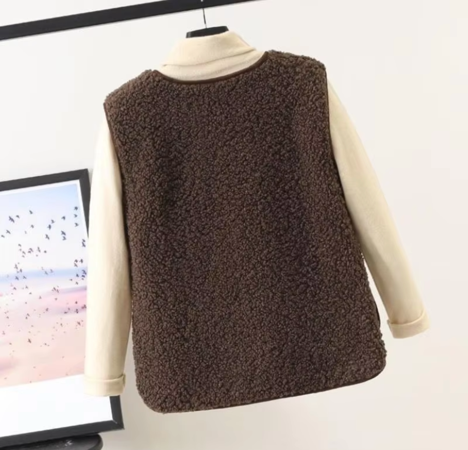 NOUVEAU RICHE Damen Winterfleeceweste Aus Hochwertigem Dickem Fleece