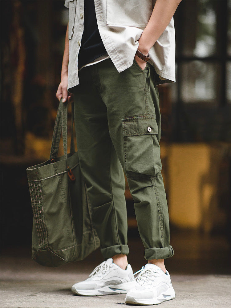 NOUVEAU RICHE Herren Cargo Hosen Mit Einzigartigen Asymmetrischen Taschen Aus 100 Prozent Baumwolle Schmaler Schnitt Mittlere Leibhöhe Mit Reißverschluss Und Knopfverschluss Ideal Für Alltag Und Freizeit