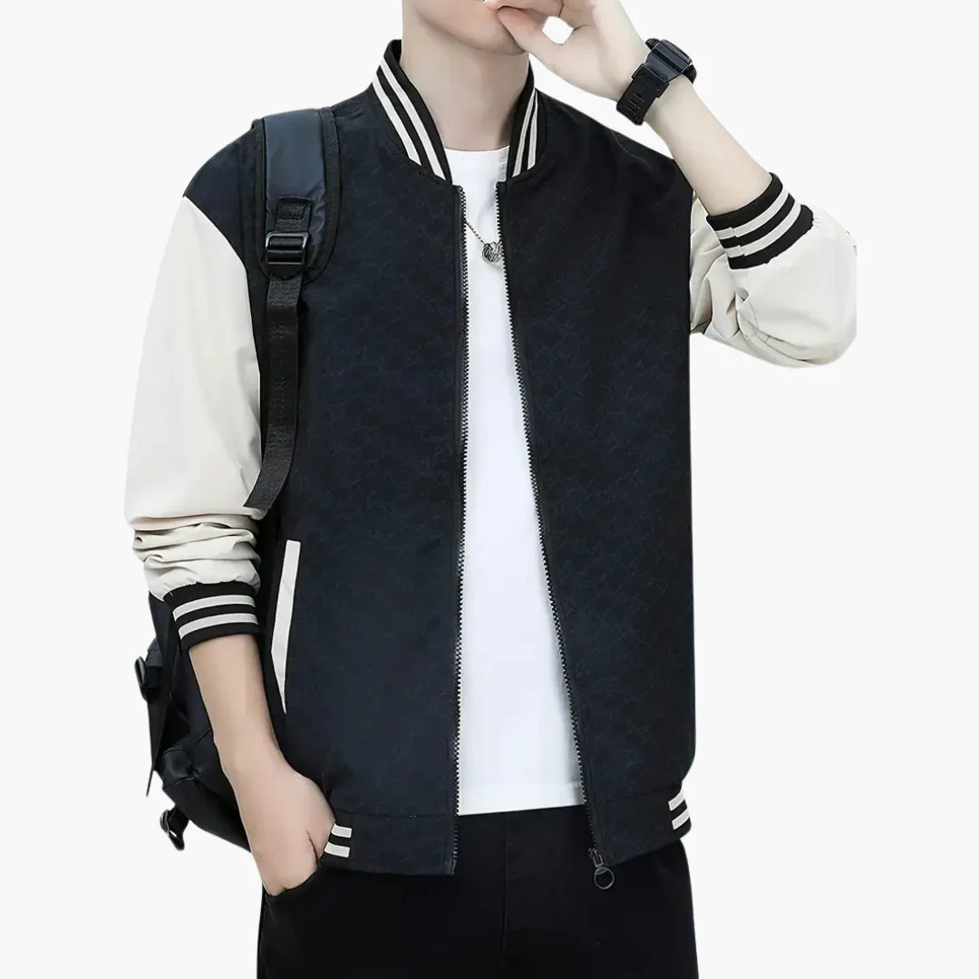 NOUVEAU RICHE Bomberjacke Herren Leichtes Material Sportlicher Schnitt