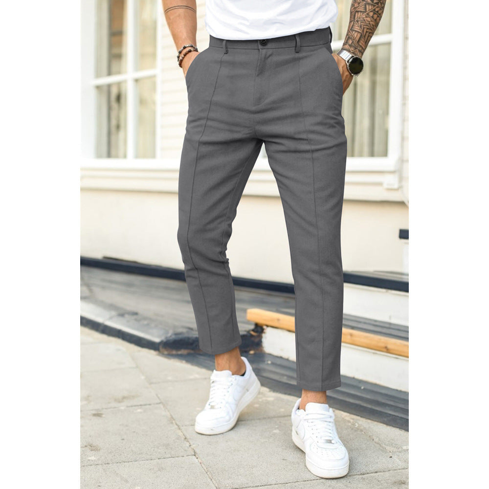 NOUVEAU RICHE Freizeithose Aus Weichem Material Dunkelblau Größe M Bequem Grau