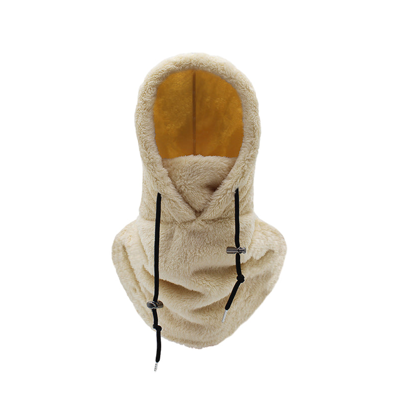 NOUVEAU RICHE 3-in-1 Wintermütze – Warme winddichte Mütze mit Halswärmer & Gesichtsmaske, Fleece gefüttert, Sturmhaube, 5 Farben – Calico Khaki