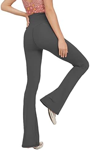 NOUVEAU RICHE Ausgestellte Yoga-Leggings – Flared Leggings Damen mit V-Bund, High Waist Bootcut Yogahose, 9 Farben, XS–2XL – Pamelo VFit