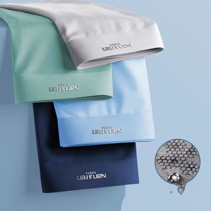 NOUVEAU RICHE Boxershorts Herren Sommer Graphen Schnelltrocknend 4er Pack 4er Pack 9906 Stil