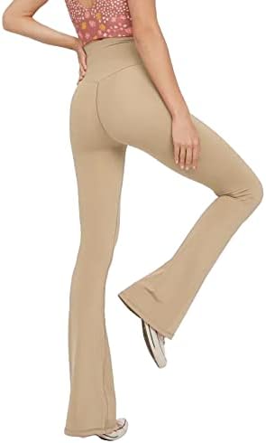NOUVEAU RICHE Ausgestellte Yoga-Leggings – Flared Leggings Damen mit V-Bund, High Waist Bootcut Yogahose, 9 Farben, XS–2XL – Pamelo VFit