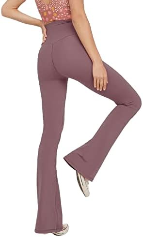 NOUVEAU RICHE Ausgestellte Yoga-Leggings – Flared Leggings Damen mit V-Bund, High Waist Bootcut Yogahose, 9 Farben, XS–2XL – Pamelo VFit