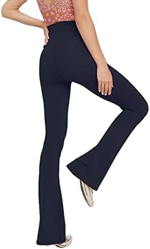 NOUVEAU RICHE Ausgestellte Yoga-Leggings – Flared Leggings Damen mit V-Bund, High Waist Bootcut Yogahose, 9 Farben, XS–2XL – Pamelo VFit