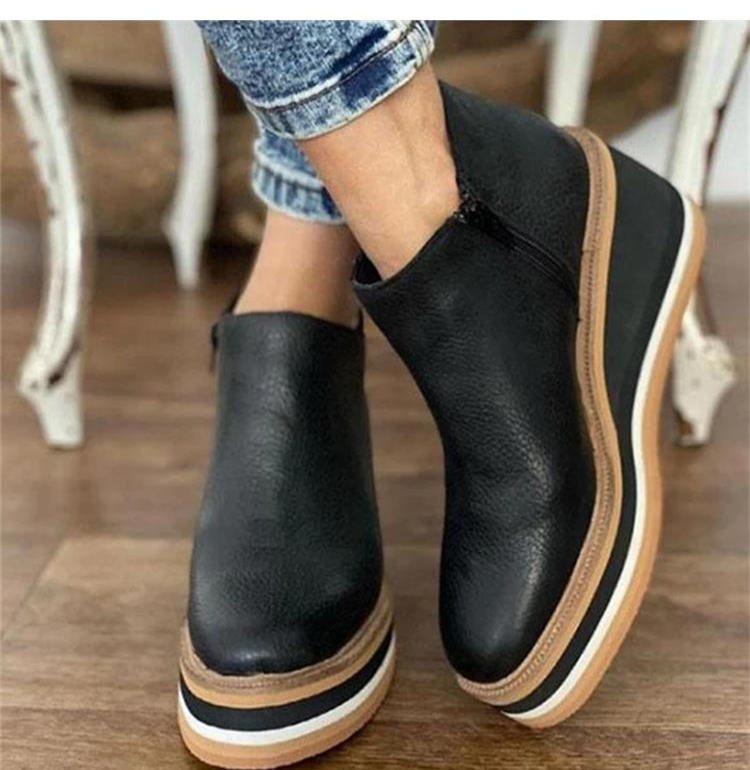 NOUVEAU RICHE Damen Urban Booties Stilvoll Komfortabel Passform Schuhe Schwarz