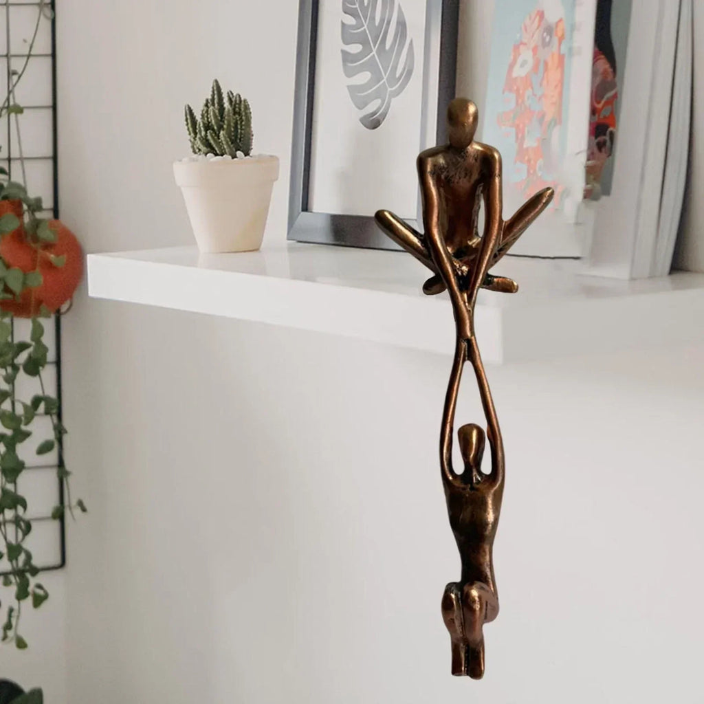 NOUVEAU RICHE Symbol für Liebe und Stärke – Skulptur Paar, Dekofigur als Liebesgeschenk für Regal & Kaminsims – Eternal Unity