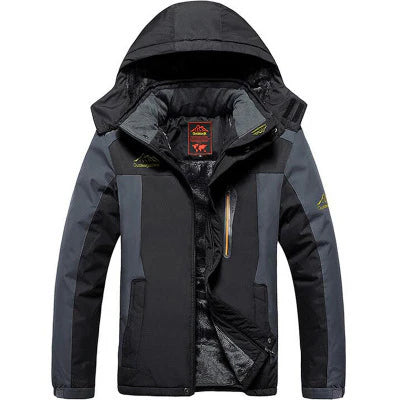 NOUVEAU RICHE Damen Skijacke – Funktionale Schneejacke mit Kapuze für den Winter Schwarz