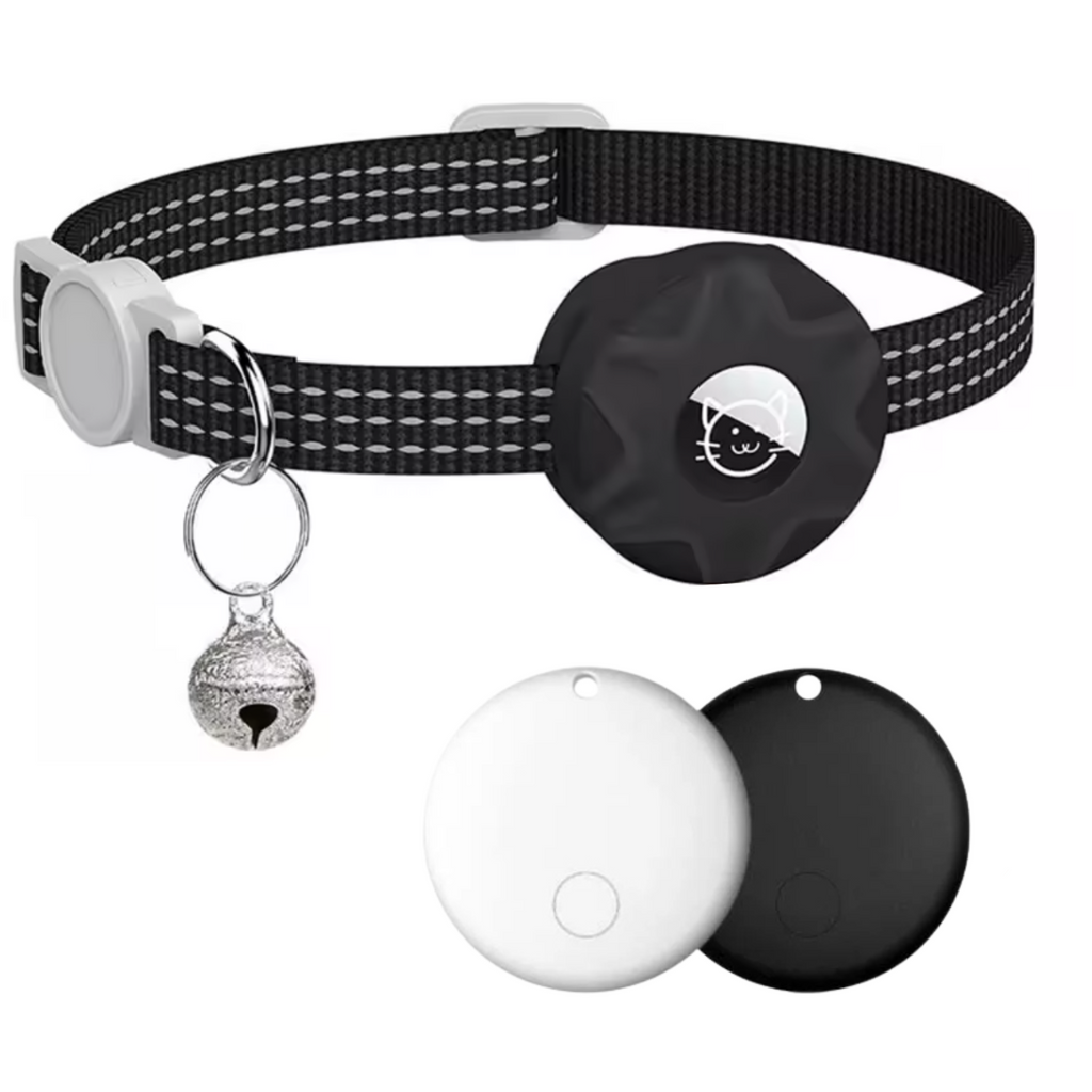 NOUVEAU RICHE Smart Tracker Halsband für Katzen und Hunde – Haustier-Tracker für Android, Google Find My Device, reflektierend