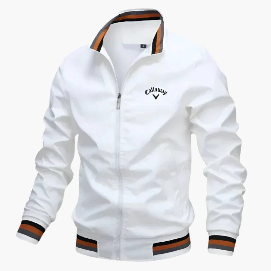 NOUVEAU RICHE Übergangsjacke Herren Gefütterte Layerlook Lockere Passform Weiß