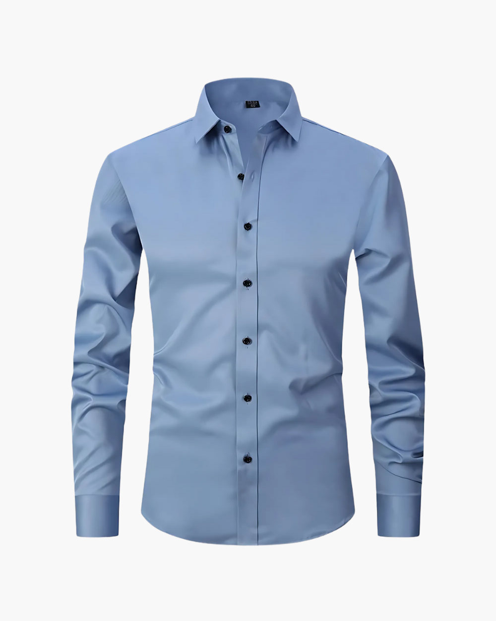 NOUVEAU RICHE Slim Fit Business Hemd bügelfrei und elastisch Hellblau